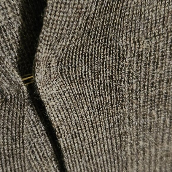 Nanette Lepore Extra Fine Merino Wool Chocolate Brown Cardigan Sweater Size S - Picture 4 of 6
